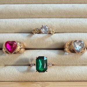 Gold and Gemstone Ring Collection